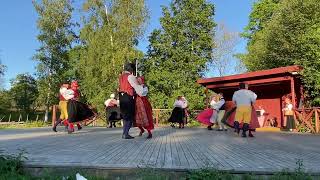 Skansens folkdanslag dansar Snurrebocken [upl. by Eneles]