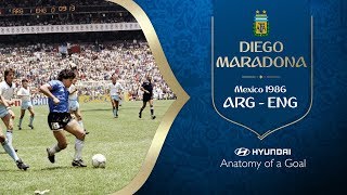 Diego Maradona Goal of the Century  Argentina v England  1986 FIFA World Cup [upl. by Arracat121]