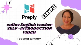 Online English Teacher  Self  Introduction Video  Preply  an EXAMPLE [upl. by Nirrak620]