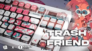 Kapco x Ilustrata  Trash Friend  Keycap Unboxing amp Sound Test [upl. by Eniamert488]