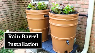 Installing EarthMinded DIY Rain Barrels [upl. by Leidgam]