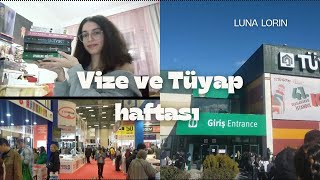 Vize ve Tüyap haftasından sağ çıkmaya çalışıyoum vlog [upl. by Ikir]