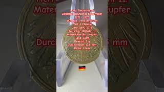 1 Pfennig 1900 Deutsches Kaiserreich 🇩🇪 coin history münzen treasure shorts trending [upl. by Nnaylrebmik]