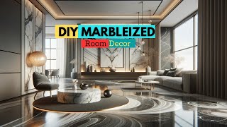 Marbleized Room Decor Effortless DIY Guide [upl. by Joappa]