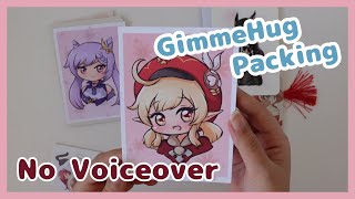 Packing orders  ASMR  Manas order  Stickers and Prints [upl. by Tivad436]