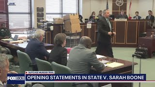 Sarah Boone trial States opening statement  FULL [upl. by Borek]