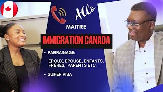 Super Visa parrainage conjoint de fait etc Maitre Passoki nous répond immigrationcanada [upl. by Liberati]