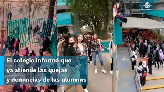 Por presuntos casos de acoso sexual protestan en el Colegio de Bachilleres 13 contra maestros [upl. by Naret]