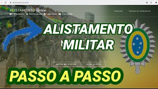 DICAS COMO FAZER ALISTAMENTO MILITAR ONLINE 2024  PASSO A PASSO DE COMO SE ALISTAR ONLINE [upl. by Loella]