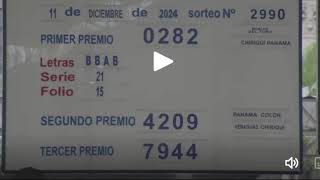 Lotería Sorteo Miercolito 11122024 [upl. by Adaline]