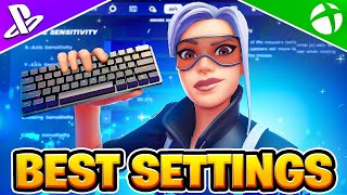 NEW Best Keyboard SETTINGS  Sensitivity In Season 4 Fortnite Tutorial [upl. by Verada864]