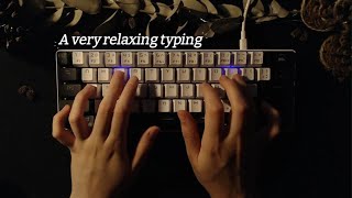 ASMR Sonidos de lluvia y teclado para ayudarte a estudiar  concentrarte  descansar [upl. by Casey806]