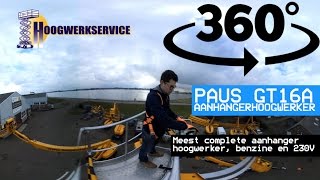 Aanhangwagenhoogwerker Paus GT16A [upl. by Stanly295]