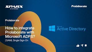 How to integrate Prolaborate with Microsoft ADFS  SAML Single SignOn [upl. by Anital913]