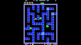 Pengo Arcade GAMEPLAY 60fps retrogaming [upl. by Pansy216]