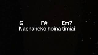 Nachaheko hoina timilaiedge band guitar chords and lyrics 🎸🎸🎸🤗🤗 [upl. by Ecad114]