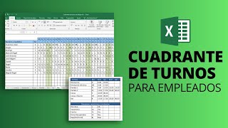 CUADRANTE DE TURNOS de empleados 📆 Plantilla Excel Gratis para horarios de trabajo [upl. by Llenreb]