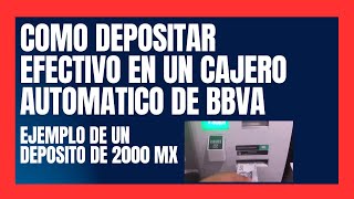 Como hacer Deposito en Cajero Automatico Bancomer 2023 PASO A PASO [upl. by Leummas]