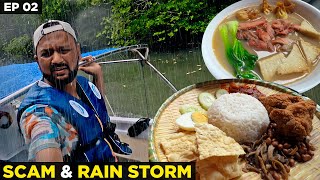 Rain Storm mai phas gai  Scam ho gaya  Traditional Street Food of Malaysia in Beautiful Langkawi [upl. by Zak]