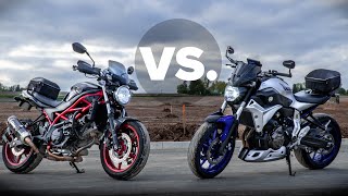 MT07 VS SV650 [upl. by Ossy]