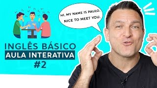 COMO FALAR O BÁSICO EM INGLÊS  AULA 2  INICIANTES  Falando o nome [upl. by Uriia]