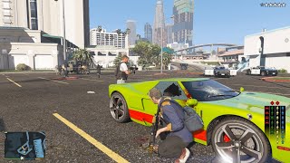 GTA 5  Trevor and Army Mod Bodyguard vs Army Los Santos  WANTED SIX STARS in 2024 [upl. by Mhoj738]