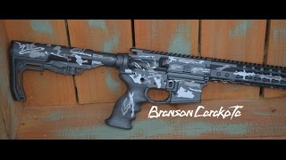 Grave Digger Camo Stencil Video for Cerakote  Cerakote Tips  Branson Cerakote [upl. by Ellehsad]