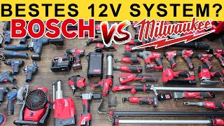 BOSCH vs MILWAUKEE  BESTES 12V AKKU SYSTEM  WERKZEUG NEWS  LIVE [upl. by Witty713]