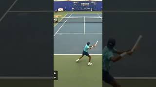 Great pick up by Eubanks against Tien ATP Knoxville atpchallenger [upl. by Ojyma]