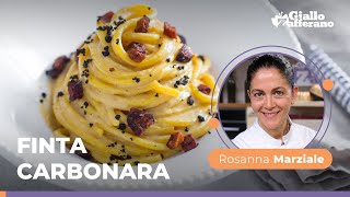 FINTA CARBONARA allo ZAFFERANO della chef stellata Rosanna Marziale😋🥓✨🧅 [upl. by Alphonsa742]