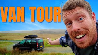 Full Tour of My Micro Camper  UK Stealth Camping Citroen Berlingo [upl. by Refynnej]