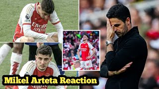 Mikel arteta reaction to after arsenal lose the premier league title [upl. by Eillit]