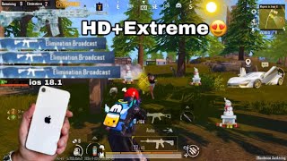 IPhone se 2022 PubgBgmi Test on ios 181 Lag😭 Fps drop Heating i phone se 2022 battery test [upl. by Eldred990]