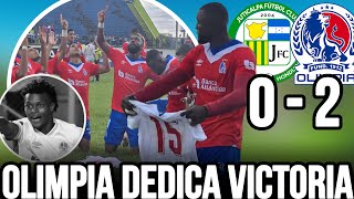 CD OLIMPIA DERROTA AL JUTICALPA 0 a 2 Y LE DEDICA VICTORIA DEMETRI GORDON HASTA EL CIELO [upl. by Peppie]