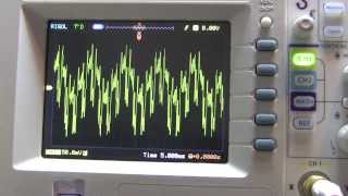 Electric Guitar Audio on an Oscilloscope [upl. by Zailer]