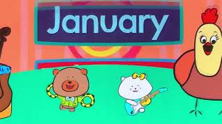 Months of the year song  song for kids  the singing walrus [upl. by Nwahsir]