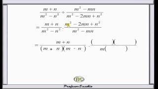 Aplicación de los casos de factorizaciónDivisión de expresiones racionales35wmv [upl. by Sillaw754]