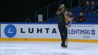 Finlandia Trophy 2018 Evgenia TARASOVA  Vladimir MOROZOV FS [upl. by Enyleuqcaj]