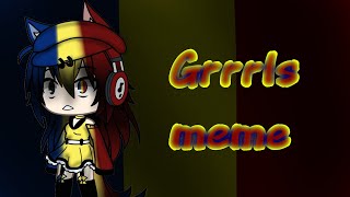 Grrrls meme Gacha Life [upl. by Jea]