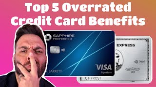 Top 5 overrated credit card benefits Amex Platinum Gold Chase Sapphire Reserve Clear TSA Pre [upl. by Aidnyc]