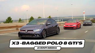 3 BAGGED POLO 8 GTI’S ROLLERS 4K [upl. by Procter]