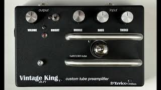 DErrico Custom VKF1 tube preamp  direct into [upl. by Cristiano534]