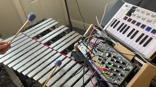 Vibraphone amp Modular improvisation 0coast MaxMsp [upl. by Zanahs]