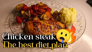 best diet plan chicken steak 🤤🔥 [upl. by Fernald]