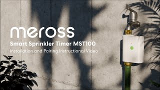 How to install and pair Meross Smart Sprinkler Timer MST100 [upl. by Lula]