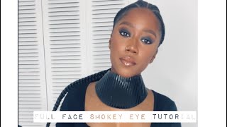 Full Face FoundationConcealer amp Smokey Eye Makeup Tutorial [upl. by Aissilem703]