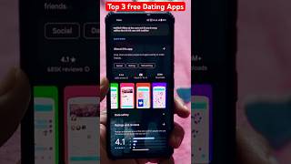 Top 3 Free Dating App 2024 apps datingapps dating smartphone [upl. by Aniraz222]