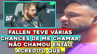 🚨 FER SOLTA O VERBO SOBRE FURIA E FALLEN O CHAMAR PRO TIME quotELE TEVE VÁRIAS CHANCES Equot [upl. by Lennod]