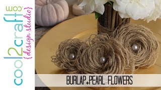 How to Make Looped Burlap Flowers  Bonus Tablescaping Ideas [upl. by Keil407]