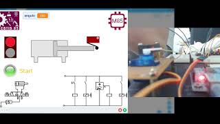 Simulando un circuito electroneumatico con mblock y arduino uno [upl. by Jake]